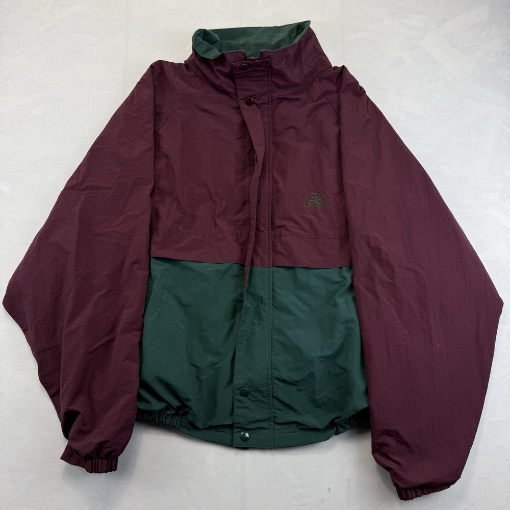 Vintage Hartwell ViaSport Navy Blue and Green Windbreaker Jacket Men's XL